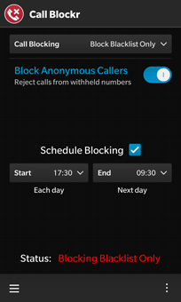 Block Blacklist screenshot