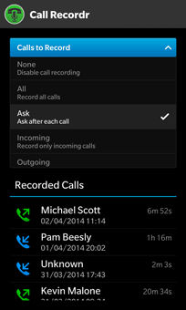 Call Recordr screenshot
