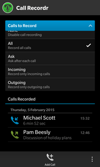 Call Recordr screenshot